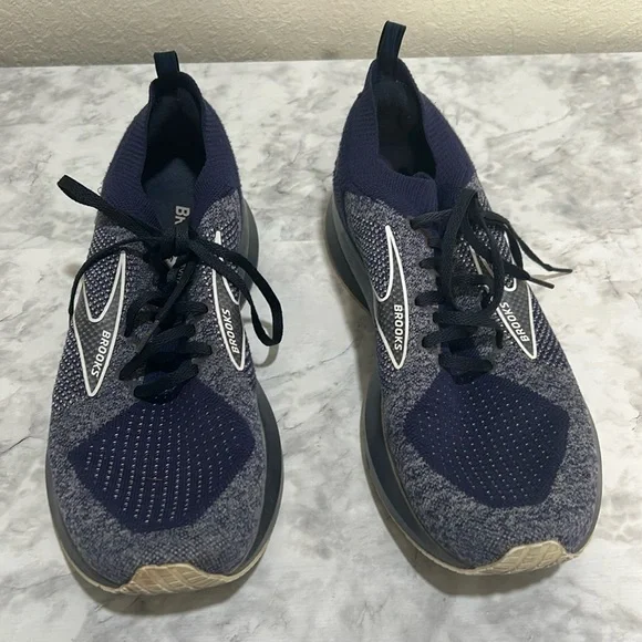 BROOKS MENS ATHLETIC SHOES LEVITATE 5 LACE UP NAVY Sz 11 - Picture 3 of 12